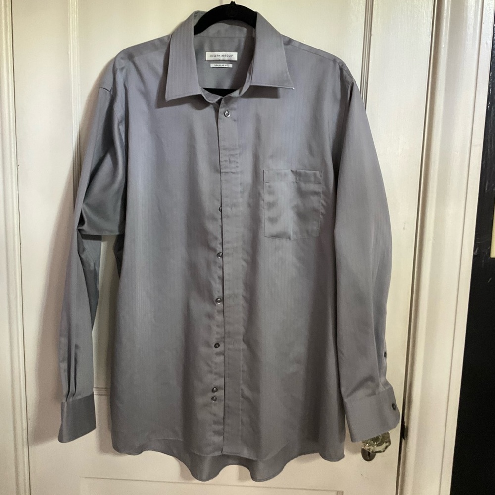 JOSEPH ABBOUD Grey Dress‎ Shirt. 17 34-35